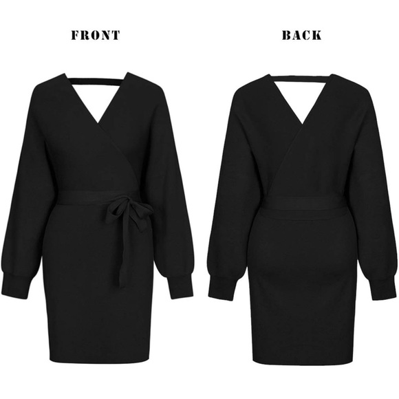 Amazon v neck sweater dress - Picture 3 of 3